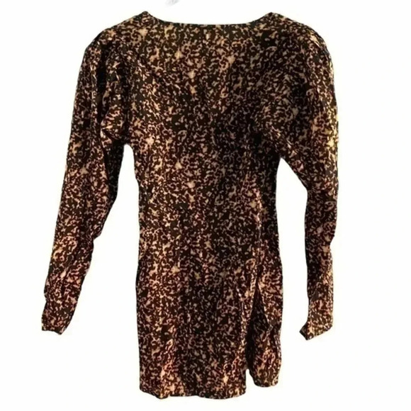 WEWOREWHAT BLANCA PRINTED WRAP MINI DRESS B752 - Picture 6 of 7